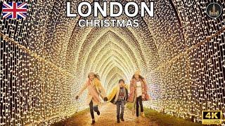 London  Christmas Best Decorations & Lights | Luxury Shopping ️on Christmas Evening 2024 ️