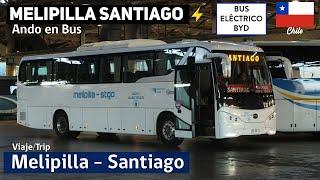 AutoBuses MELIPILLA SANTIAGO on a BYD C9 UB electric bus | Ando en Bus