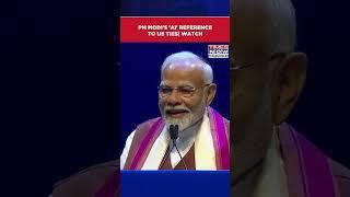 PM Modi In New York: PM Address Indian Diaspora, Says AI Stands For American-Indian Spirit #shorts