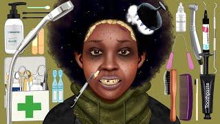 Makeup ASMR full vers. Homeless Transformation Animation 2 | Dirty foreign matter management