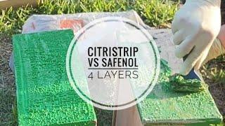 Strip through 4 LAYERS of paint (Citristrip Vs. Blue Bear Safenol)