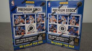 2023-24 Hoops Premium Stock basketball blaster box × 2! Open 'em up!!