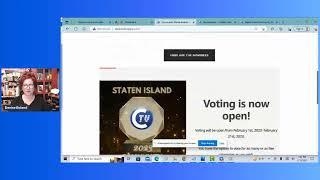 PLEASE VOTE FOR ME!! REMEMBER THIS WITH DENISE BOLAND FOR BEST TALK SHOW @ SICTV.ORG/AWARDS