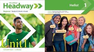 New Headway Beginner Student's Book 5th edition- Unit 1 Hello!