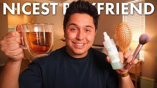 Green Flag Boyfriend does your Makeup & Skincare Roleplay | ASMR