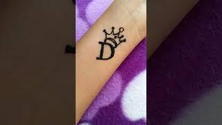 Simple mehndi ll DS letter mehndi design ll mehndi tattoo #shorts #mehndi #tattoo #lija_j05