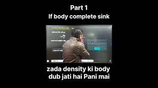 What Happens When a Body Completely Sinks? | Part 1 Explained