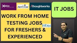 WFH Testing Jobs | Manual Testing| Fresher Jobs| Rd Automation Learning