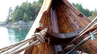 Viking ship Draken Harald Hårfagre at Karmøy festival 7 Jun 2013