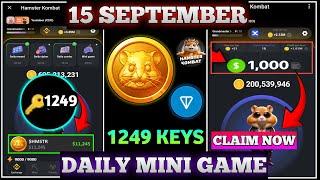 Master Key Puzzle 16 September |Hamster Key Unlock|Hamster Kombat Mini game 16 September|Today Key