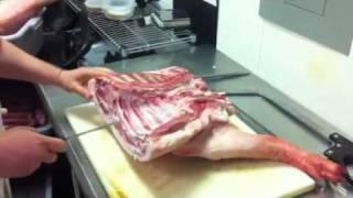Butchering a pig