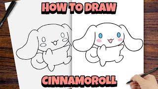 How to draw CINNAMOROLL easy step by step drawing tutorial