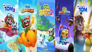 My Talking Tom2 vs My Talking Tom vs Tom Jetski2 vs Hero Dash vs Gold Run Expert Comparison Ep4048