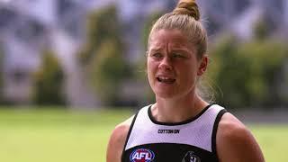 Collingwood Magpies star Brianna Davey on how she stays safe on and off the field