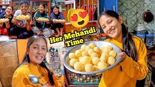 Archana Ke Mehendi Rachne Ka Time Hai  And Pani Puri Challenge With Sisters | Darshan Vlogs |