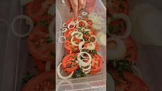 Смачні помідори за 5 хвилин, чудове доповнення до шашлику/Delicious tomatoes in 5 minut to barbecue