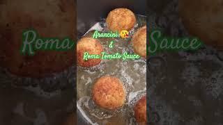 Stuffed Fried #riceballs #arancini #roma #tomato #sauce #sicilian #food#italianfood #foodie #asmr