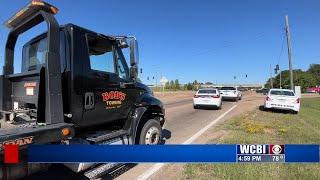 Police car crashes during pursuit in Lowndes County