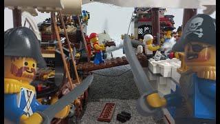 Lego Pirates Sea Battle (Stop Motion)