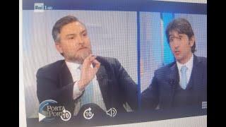 Riccardo Ricciardi ospite a "Porta a Porta" Rai1 05/03/2025