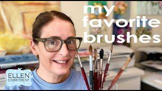 MY favorite Watercolor Brushes and how to use them!