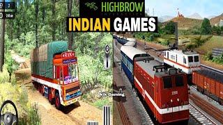 Top 5  Highbrow Interactive Games for Android | Indian Simulation Games for android 2021-Train Game