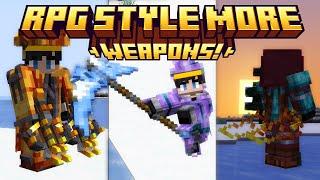 This Mod Adds RPG Weapons to Minecraft! | RPG Style Weapons