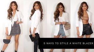 5 WAYS TO STYLE A WHITE BLAZER | Lina Noory