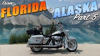 Part 5: Cross-Country Motorcycle Trip: Canadian Rockies, Banff, AB-93 Icefield Parkway, Jasper