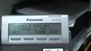 Change The Time On A Panasonic KX TDA Or KX NCP Telephone Sy