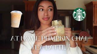 RECREATING THE STARBUCKS PUMPKIN CHAI LATTE AT HOME