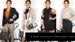 5 WAYS TO STYLE A PROFESSIONAL WORK LOOK | Lina Noory