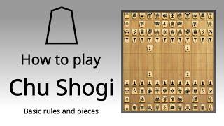 Chu Shogi - How to play, part 1/2 (using internationalized piece set)