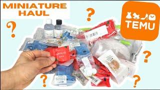 60 mystery bags! 1:12 Dollhouse Miniature Haul from Temu