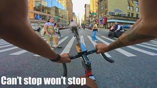 FIXED GEAR | POV ride THRU the STREETS of NYC on my CINELLI VIGORELLI SHARK