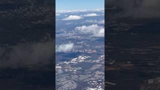 Looking at the Earth from the sky through the plane's window#nature#weekend #journey#travel#short