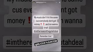 dthang gz says his music not hitting cause we brokeee #dthanggz #drillscene #kingvon #shorts
