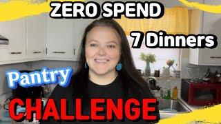 7 Dinners For ZERO DOLLARS || PANTRY & FREEZER CLEANOUT