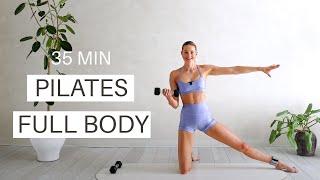 35 Min Full Body Sculpt & Tone Power Pilates w/ Weights | Soul Sync Body