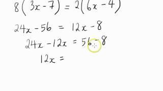 Solving Equations With An Unknown Variable