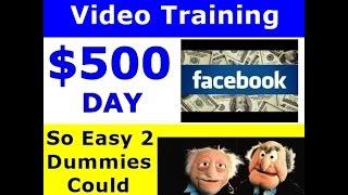 $500 Day Facebook No Investment Passive Income Video Training | How Make Money With Facebook Groups