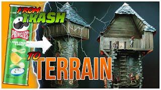 Old World WARHAMMER Ruined Tower for MORDHEIM! Terrain Tutorial! 