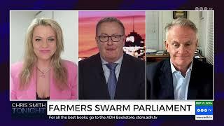 Farmers converged on Parliament House to protest the government's anti-farming policies: Chris Smith