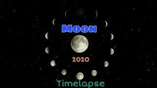 Moon phases 2020 timelapse