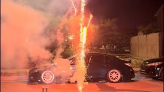 Firework blows up next to my Q50 and my family!