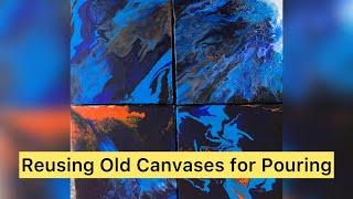 How To Reuse Old Canvases With Pouring Art (Muhammad Amjad Alvi Calligraphy Artist) Urdu/Hindi