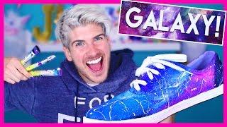 GALAXY SHOES DIY!