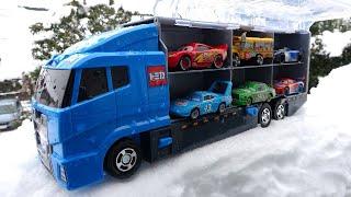 Blue & Red Big Storage Truck  Lots of Tomica [Four Seasons]