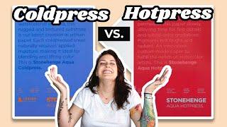 Cold Press -vs Hot Press Watercolor Paper