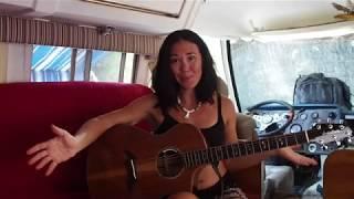 FEMALE Singer/Songwriter TRANSFORMS VINTAGE AIRSTREAM RV into LIVE-IN MUSIC STUDIO!